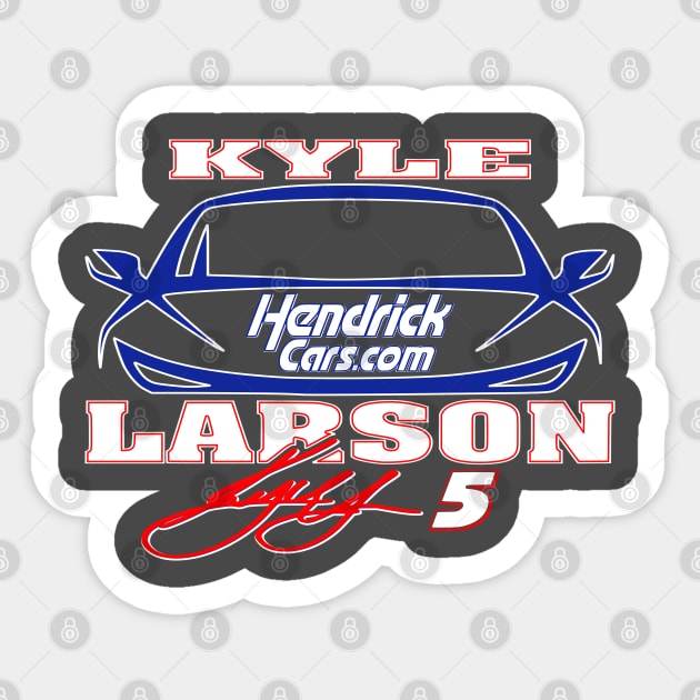 #5 Kyle Larson Fan Car Sticker by Lifeline/BoneheadZ Apparel